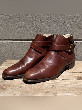 Vintage Women’s Bally Bickford Leather Ankle Boots with Buckle Strap 9.5